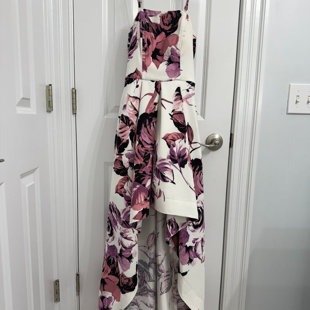 Xtraordinary floral high-low ball gown